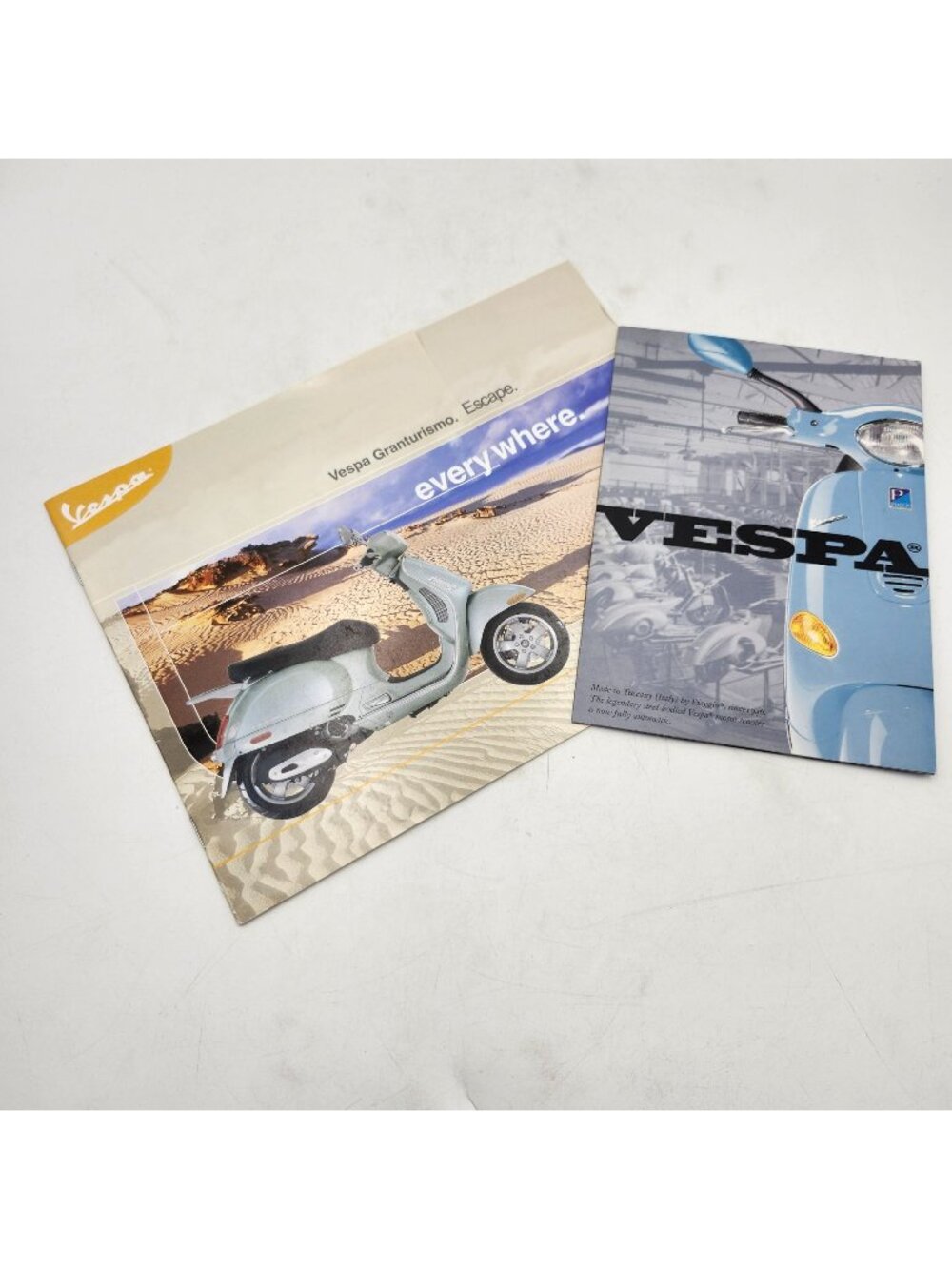Original Vespa Granturismo Sales Brochure And Foldout Arlen Ness Dealer